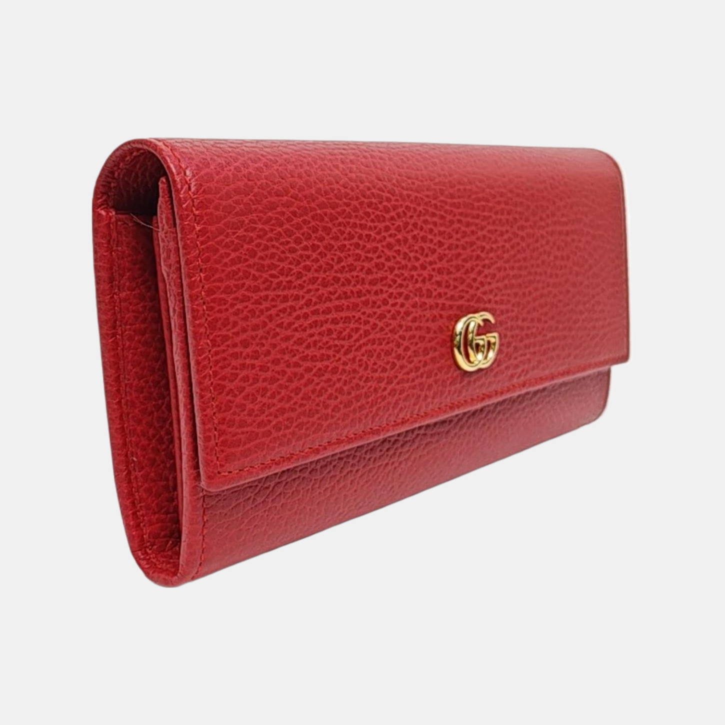 Authenticated pre-owned  GG Marmont Calfskin Red Wallet - Wallet at Looply