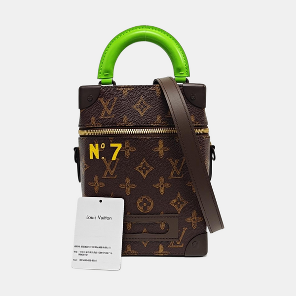 VERTICAL BOX TRUNK Monogram Coated Canvas Brown