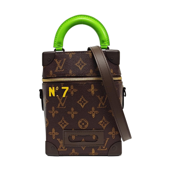 VERTICAL BOX TRUNK Monogram Coated Canvas Brown