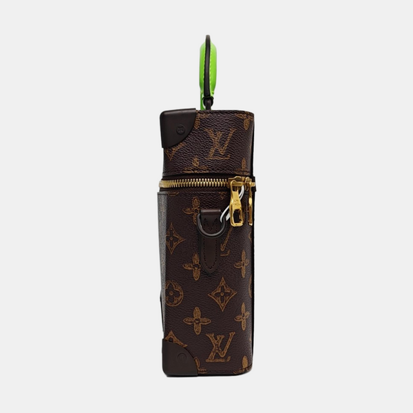 VERTICAL BOX TRUNK Monogram Coated Canvas Brown