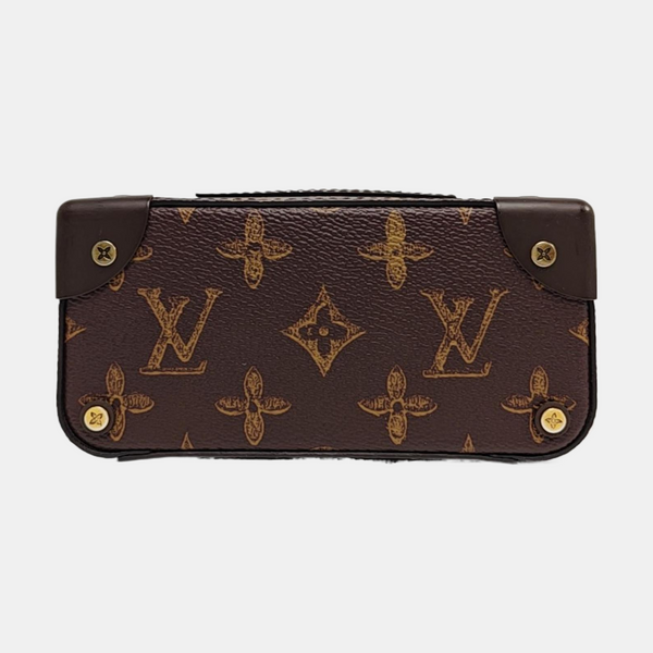 VERTICAL BOX TRUNK Monogram Coated Canvas Brown