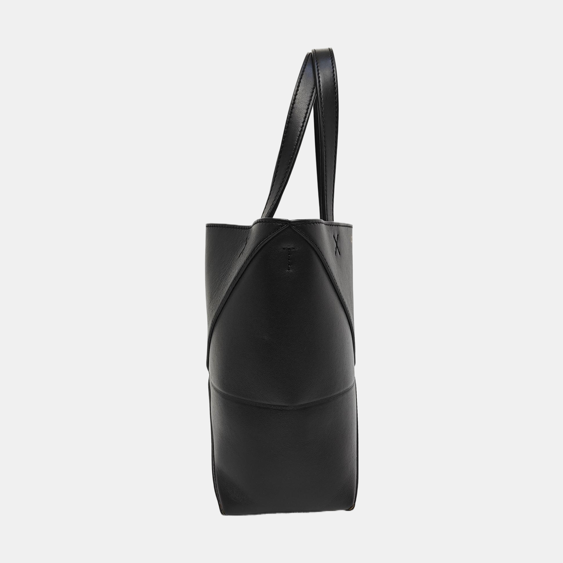Authenticated pre-owned  Puzzle Fold Mini Calfskin Black - Shoulder Bag at Looply