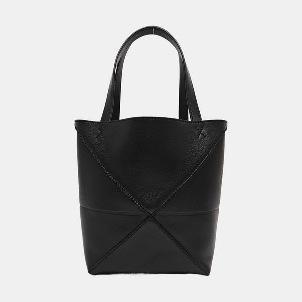 Authenticated pre-owned  Puzzle Fold Mini Calfskin Black - Shoulder Bag at Looply