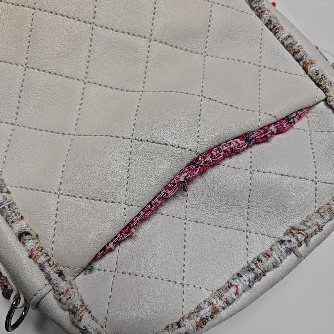 Quilted Lambskin White