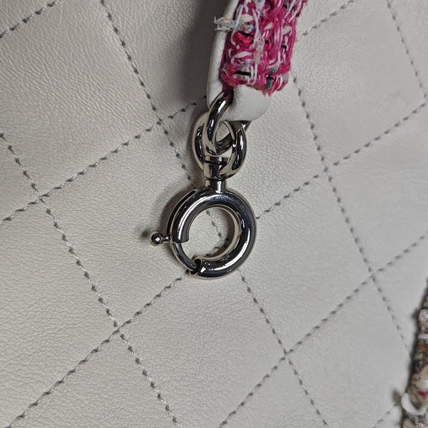 Quilted Lambskin White