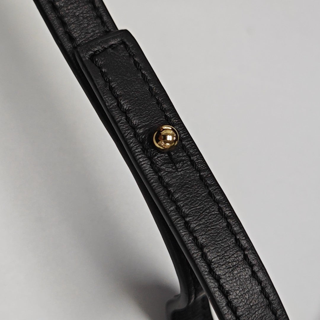 Authenticated pre-owned  Puzzle Fold Mini Calfskin Black - Shoulder Bag at Looply