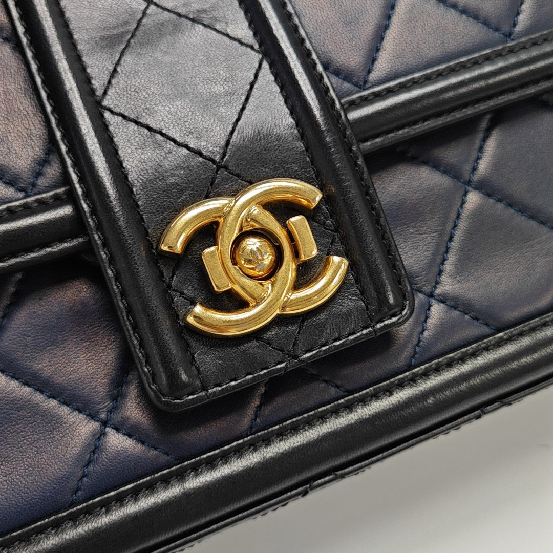 Quilted Lambskin Blue
