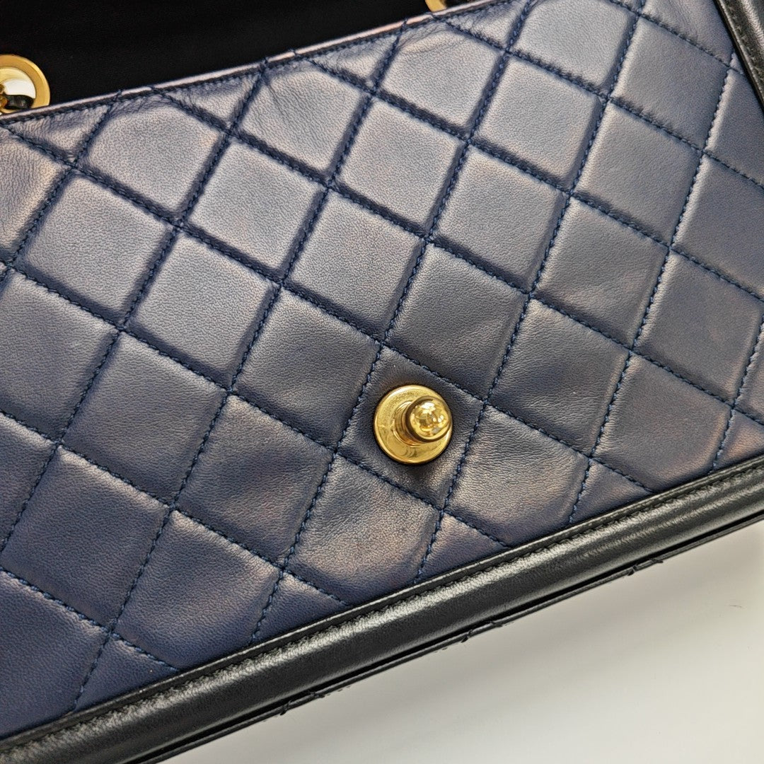 Quilted Lambskin Blue