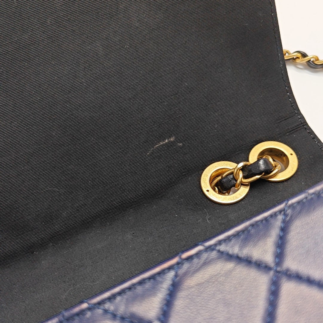 Quilted Lambskin Blue