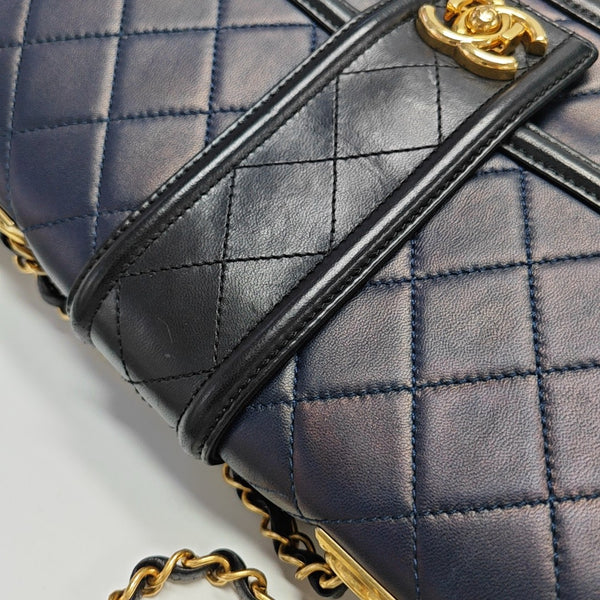 Quilted Lambskin Blue
