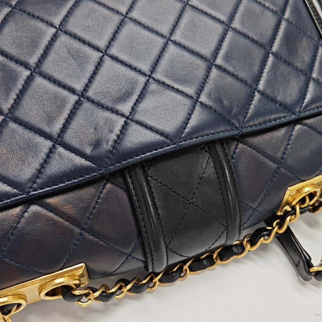 Quilted Lambskin Blue