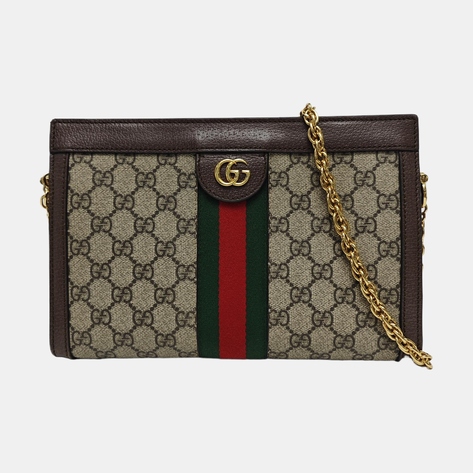 Authenticated pre-owned  Ophidia Small Monogram Coated Canvas Beige - Crossbody Bag at Looply