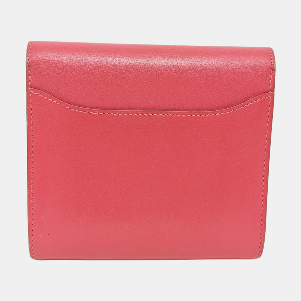 Authenticated pre-owned  Constance Box Calf Pink Wallet - Wallet at Looply