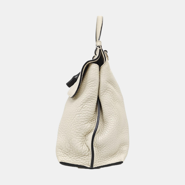 Authenticated pre-owned  Bamboo 1947 Calfskin White - Shoulder Bag at Looply