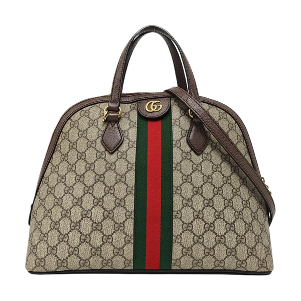 Authenticated pre-owned  Ophidia Small Monogram Coated Canvas Beige - Shoulder Bag at Looply