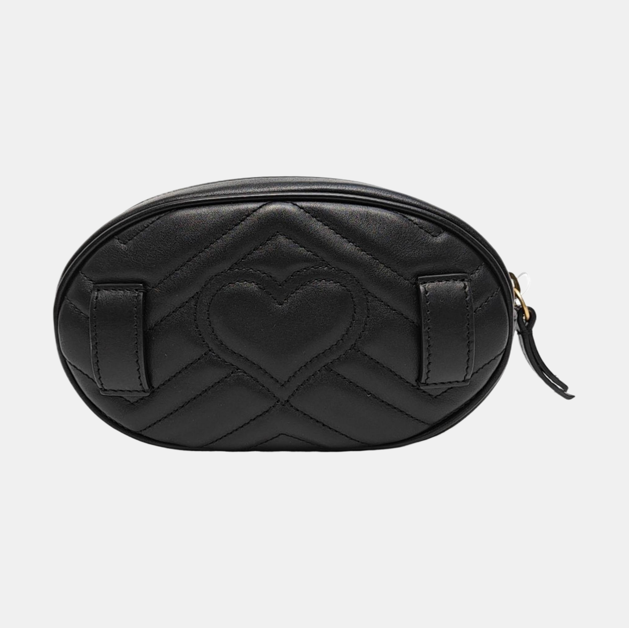 Authenticated pre-owned  GG Marmont Calfskin Black - Belt Bag at Looply