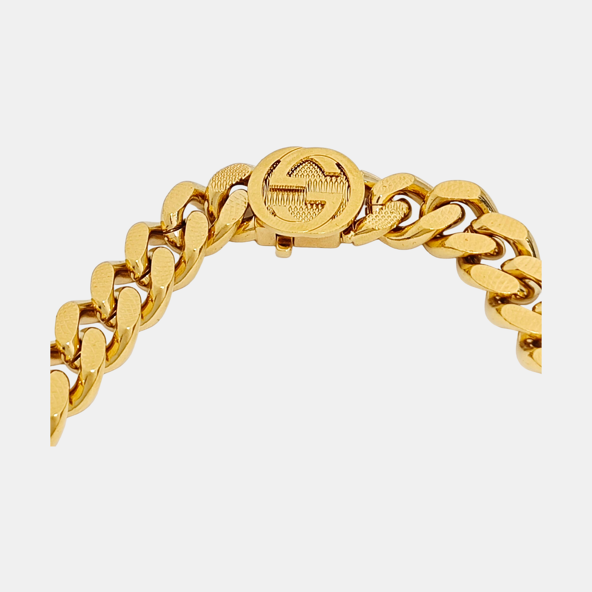 Authenticated pre-owned  Interlocking G Gold-Tone Metal Necklace - Necklace at Looply
