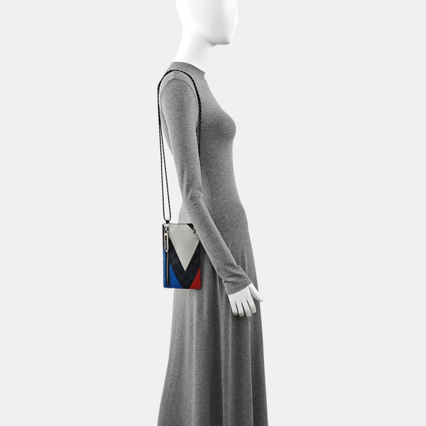 Damier Graphite Coated Canvas Shoulder Bag Gray