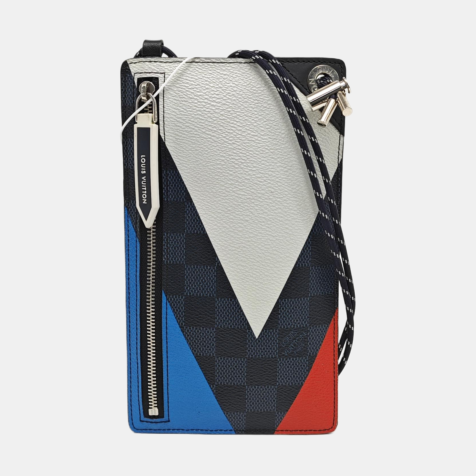 Damier Graphite Coated Canvas Shoulder Bag Gray