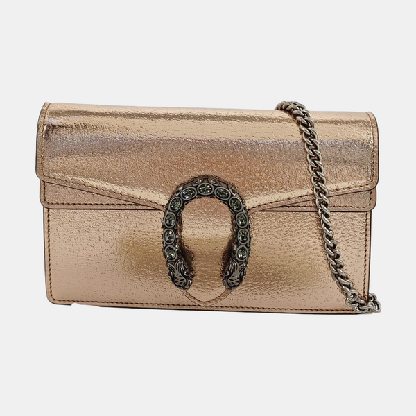 Authenticated pre-owned  Dionysus Super Mini Calfskin Rose Gold - Shoulder Bag at Looply