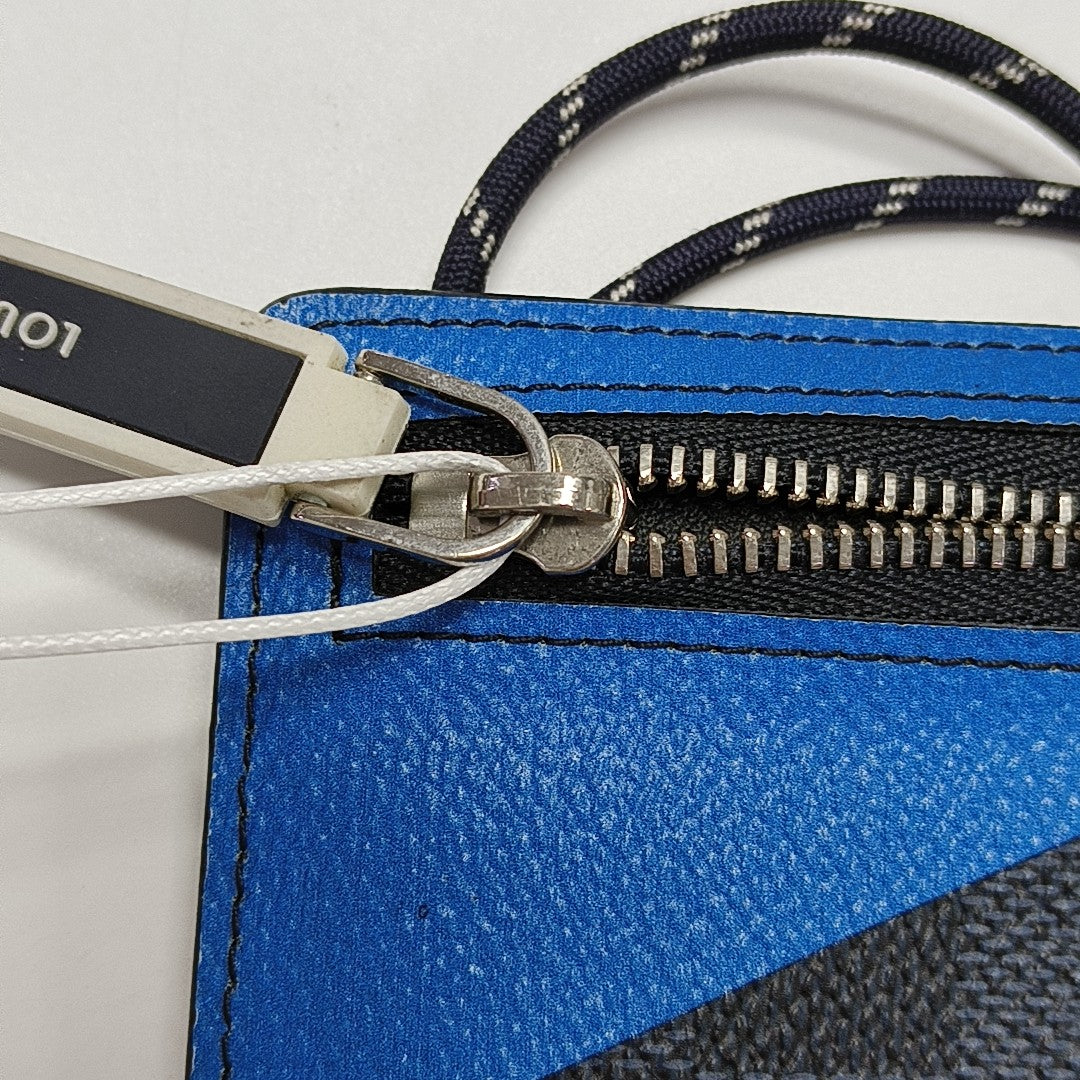 Damier Graphite Coated Canvas Shoulder Bag Gray