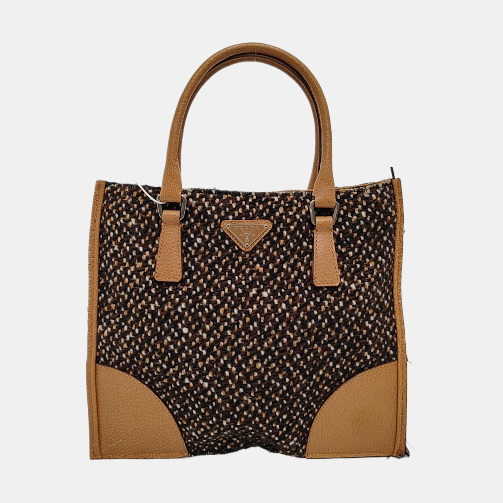 Fabric Tote Bag Brown