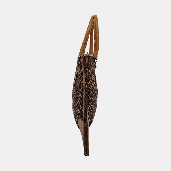 Fabric Tote Bag Brown
