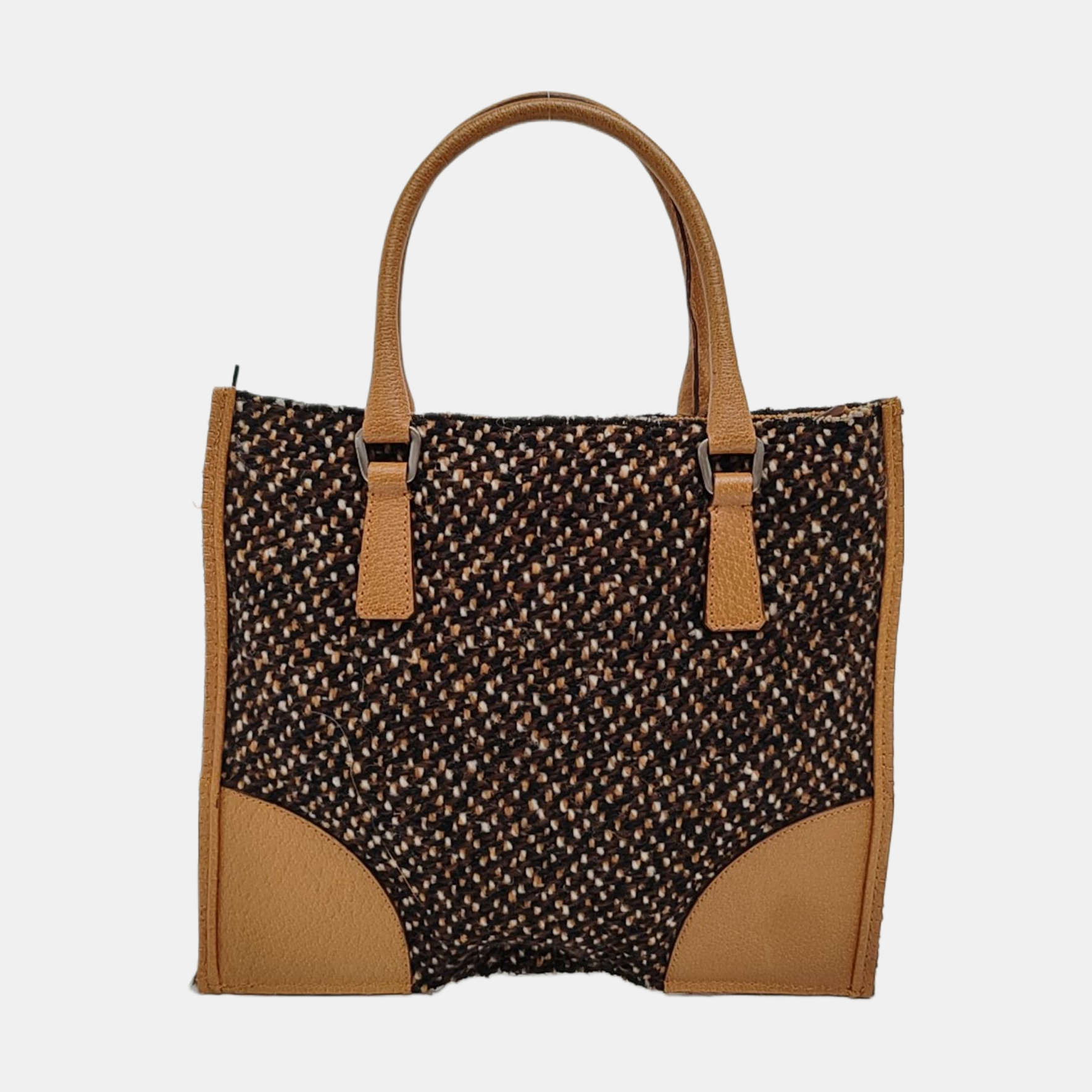 Fabric Tote Bag Brown