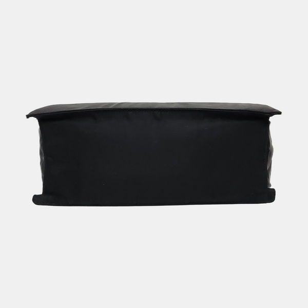 Nylon Top Handle Bag Black