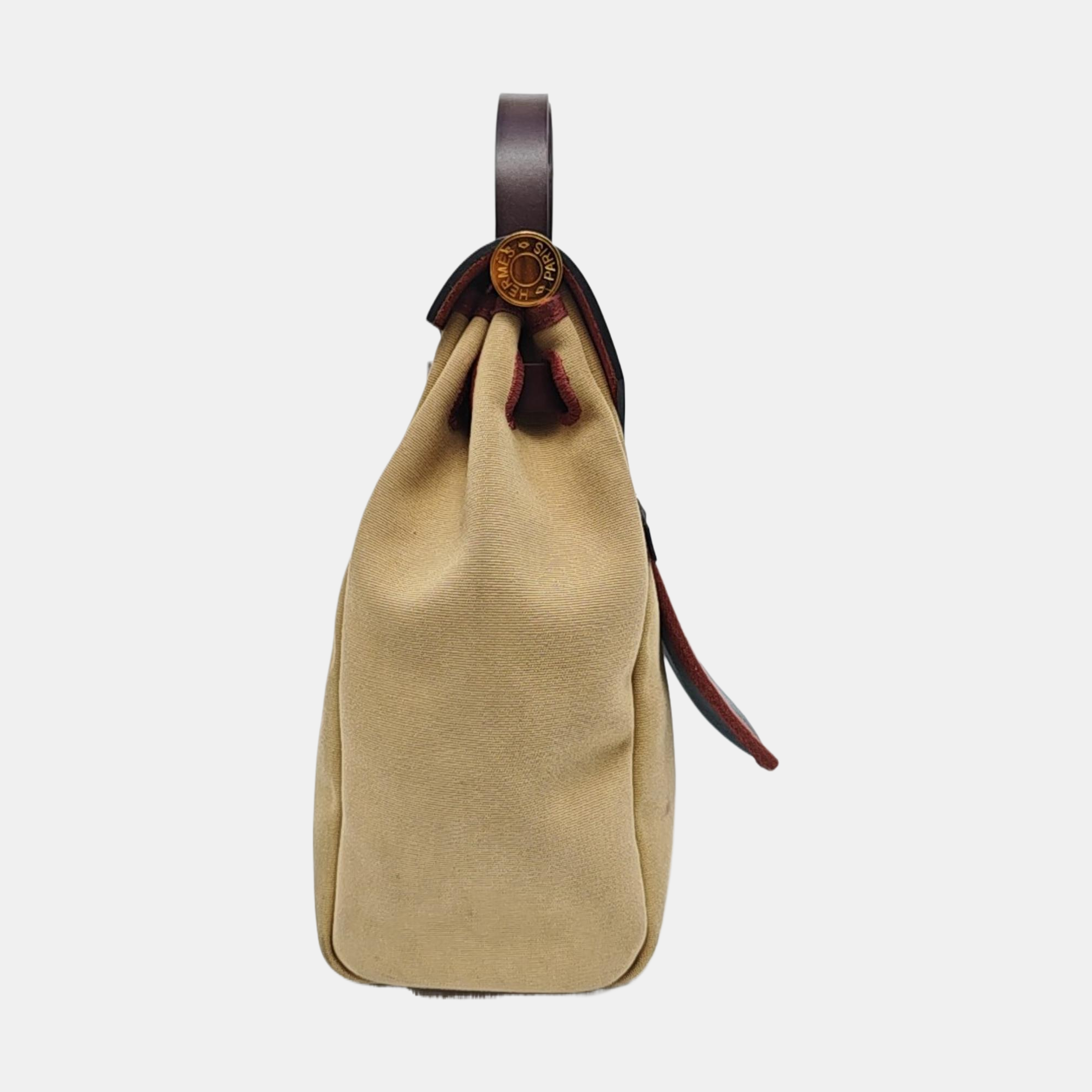 Authenticated pre-owned  Herbag 31 Canvas Beige - Shoulder Bag at Looply
