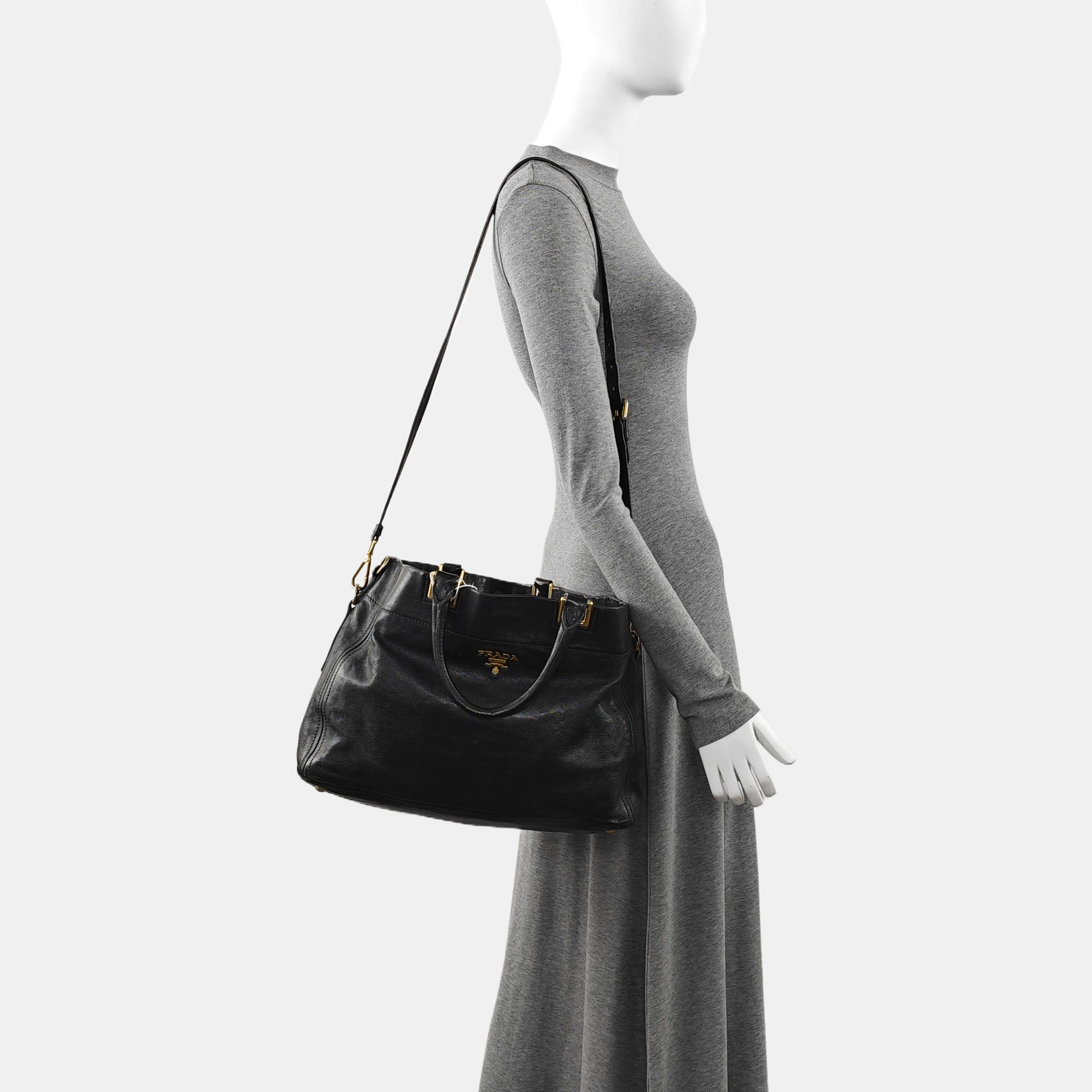 Calfskin Tote Bag Black