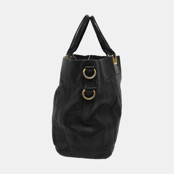 Calfskin Tote Bag Black