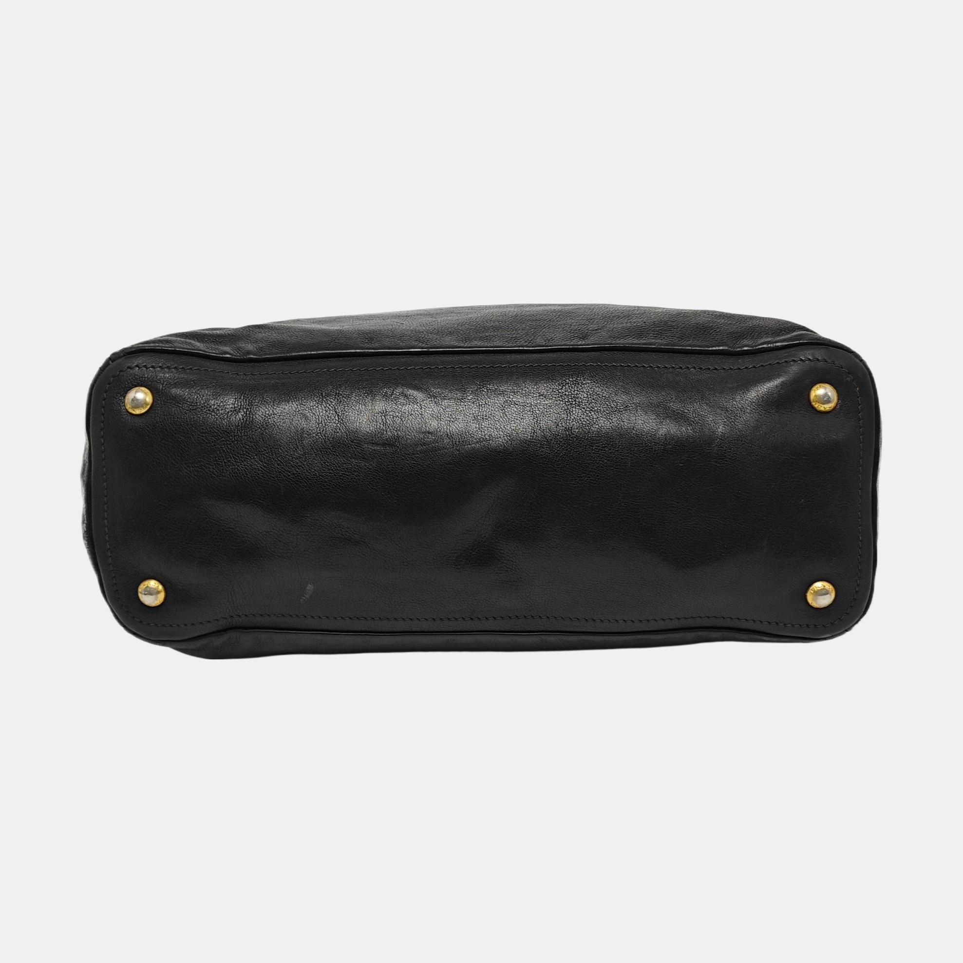 Calfskin Tote Bag Black