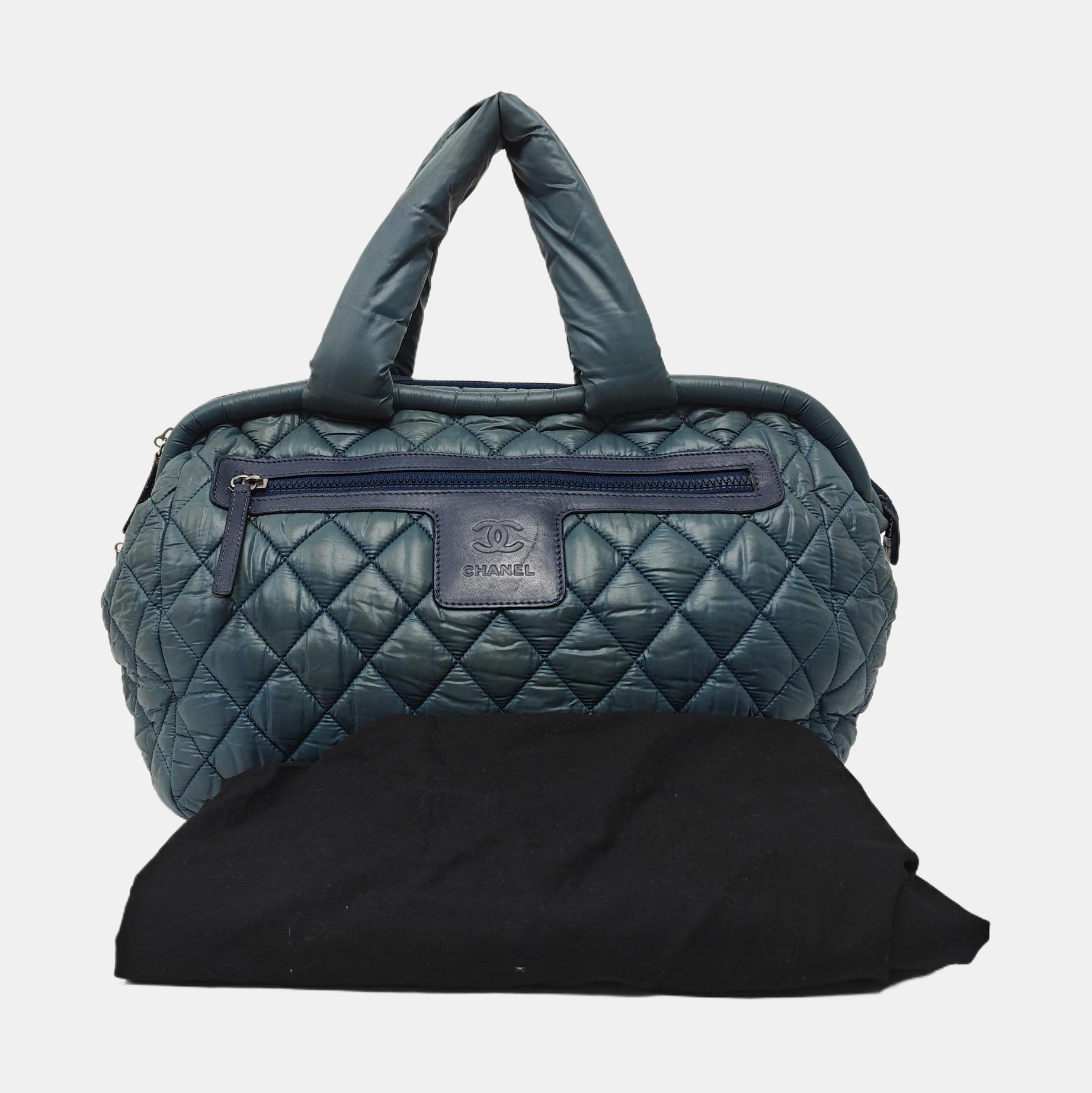 Authenticated pre-owned  Coco Cocoon Quilted Nylon Blue - Shoulder Bag at Looply