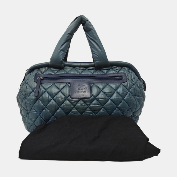 Authenticated pre-owned  Coco Cocoon Quilted Nylon Blue - Shoulder Bag at Looply