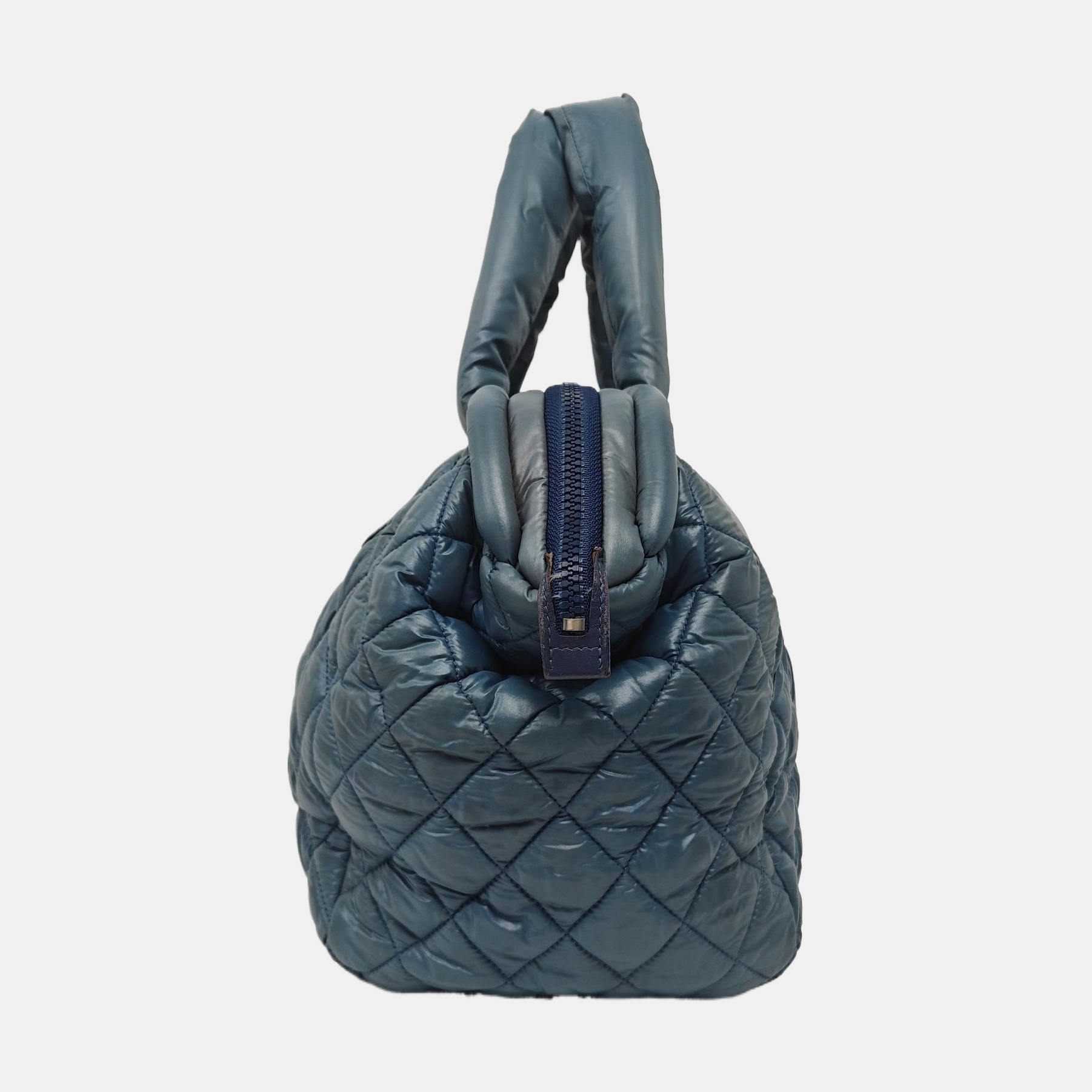 Authenticated pre-owned  Coco Cocoon Quilted Nylon Blue - Shoulder Bag at Looply