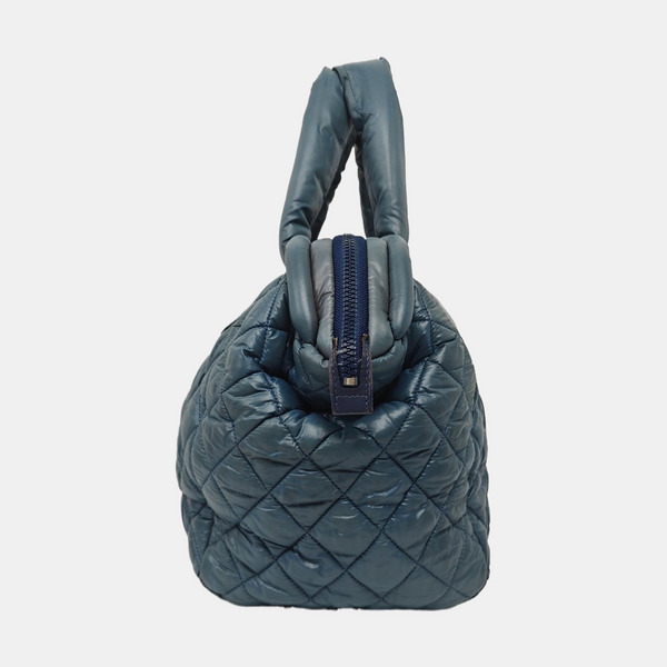 Authenticated pre-owned  Coco Cocoon Quilted Nylon Blue - Shoulder Bag at Looply