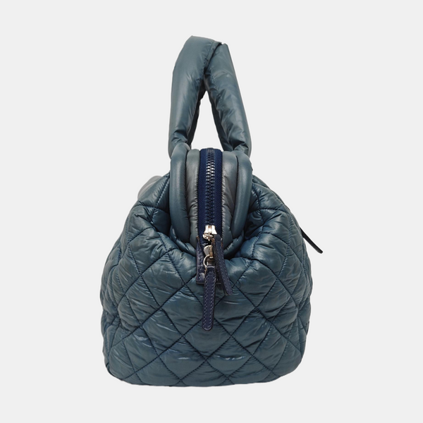 Authenticated pre-owned  Coco Cocoon Quilted Nylon Blue - Shoulder Bag at Looply