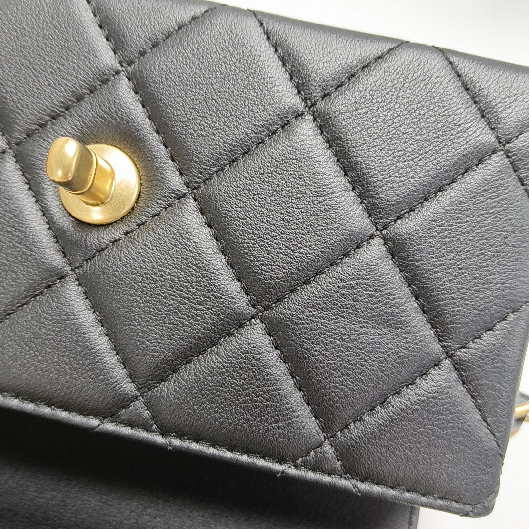 Quilted Calfskin Black