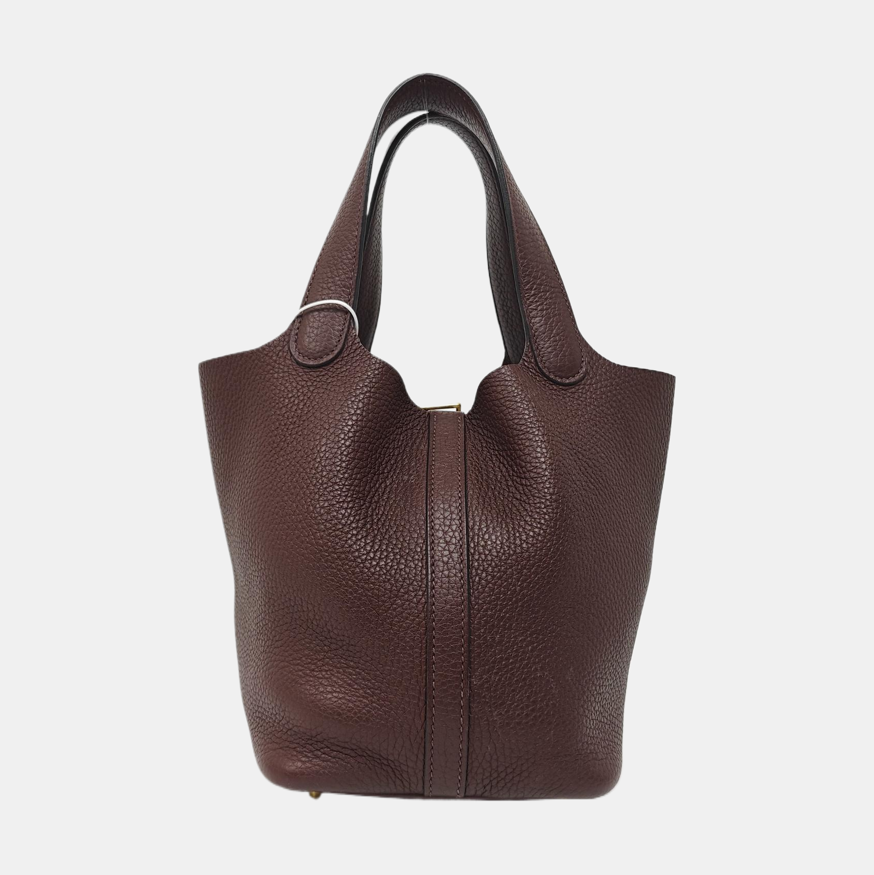 Authenticated pre-owned  Picotin Lock Clemence Red - Top Handle Bag at Looply