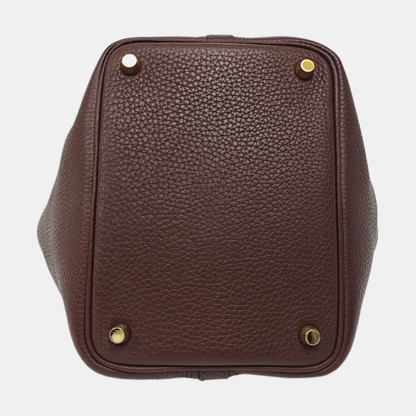 Authenticated pre-owned  Picotin Lock Clemence Red - Top Handle Bag at Looply