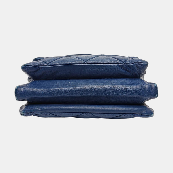 Ginny Quilted Calfskin Blue
