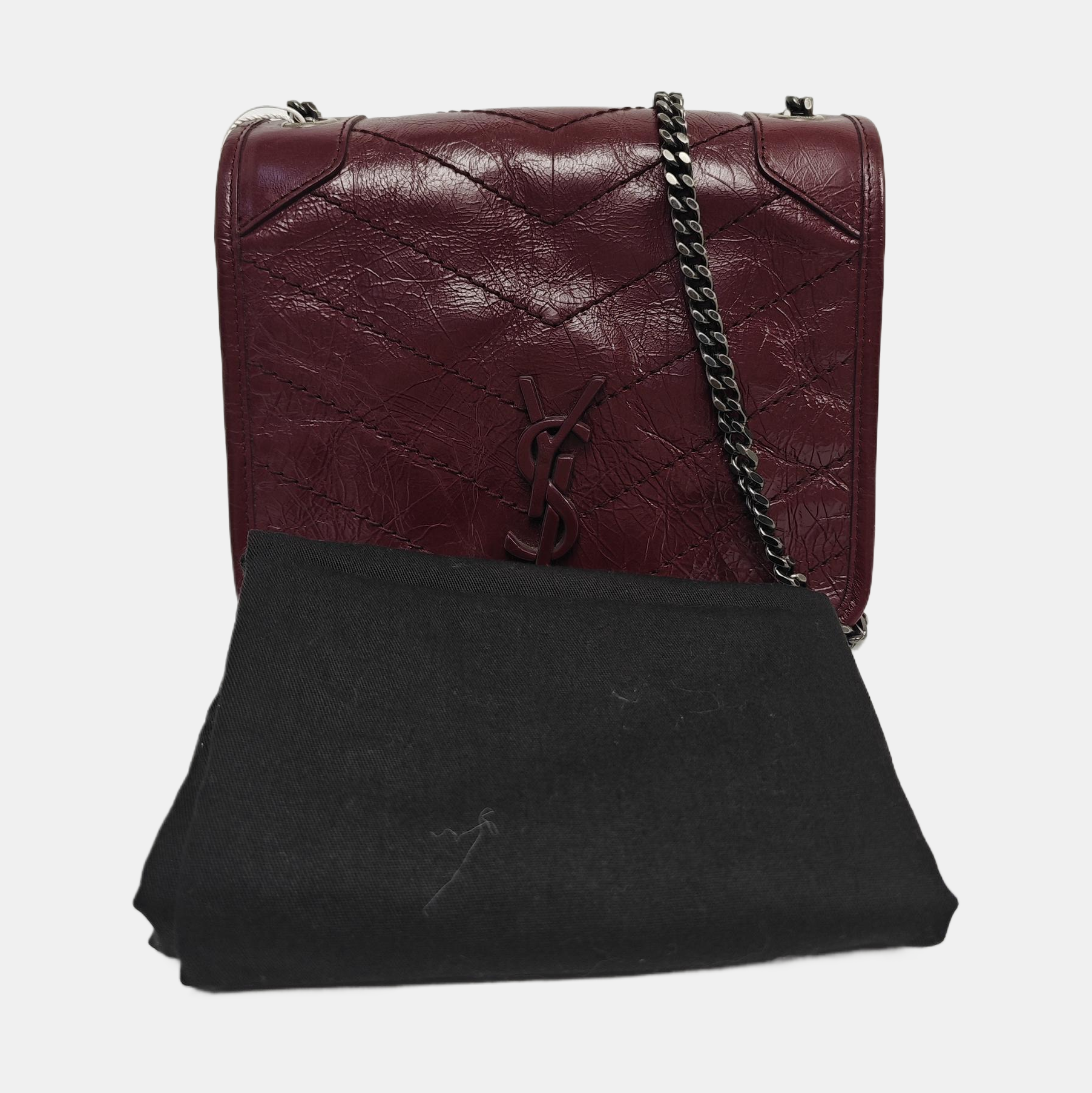 NIKI Mini Quilted Calfskin Red