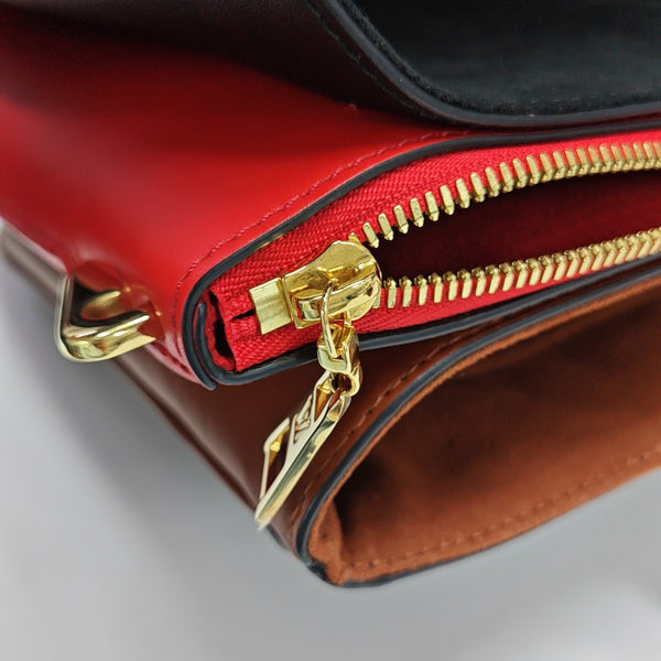 Monogram Coated Canvas Tote Bag Brown