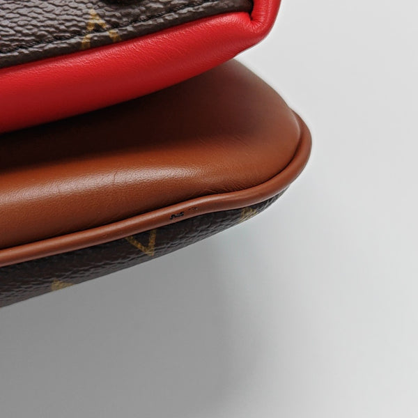 Monogram Coated Canvas Tote Bag Brown