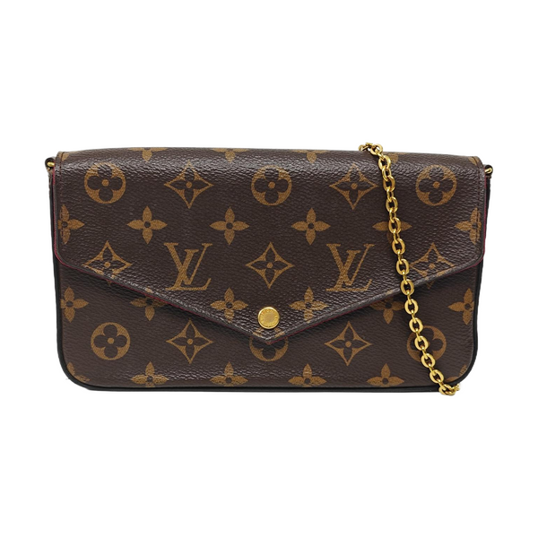 Authenticated pre-owned  Félicie Monogram Coated Canvas Brown - Shoulder Bag at Looply