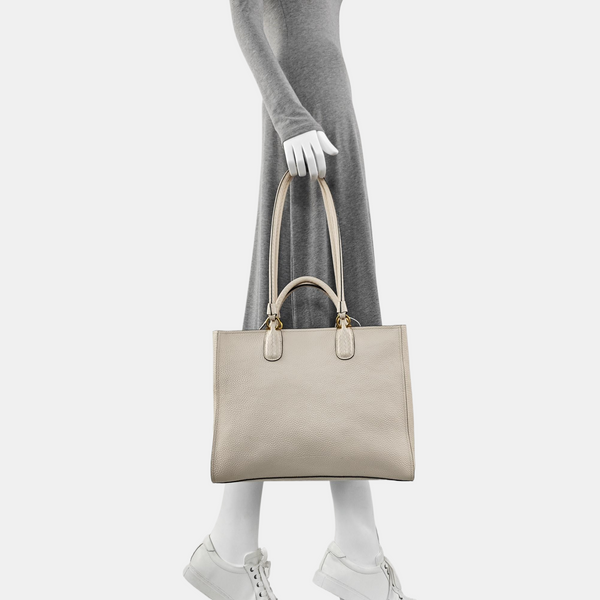 Gancio Calfskin White