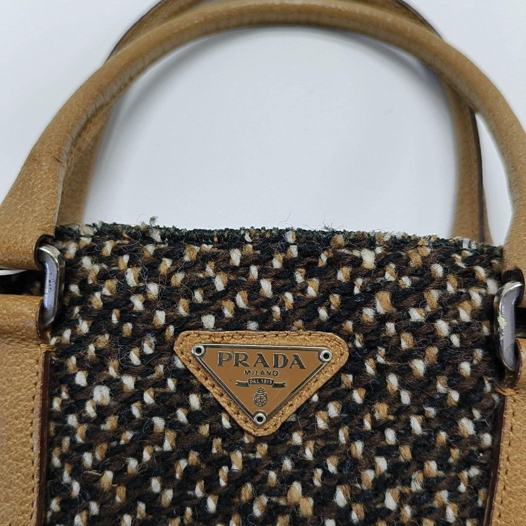Fabric Tote Bag Brown