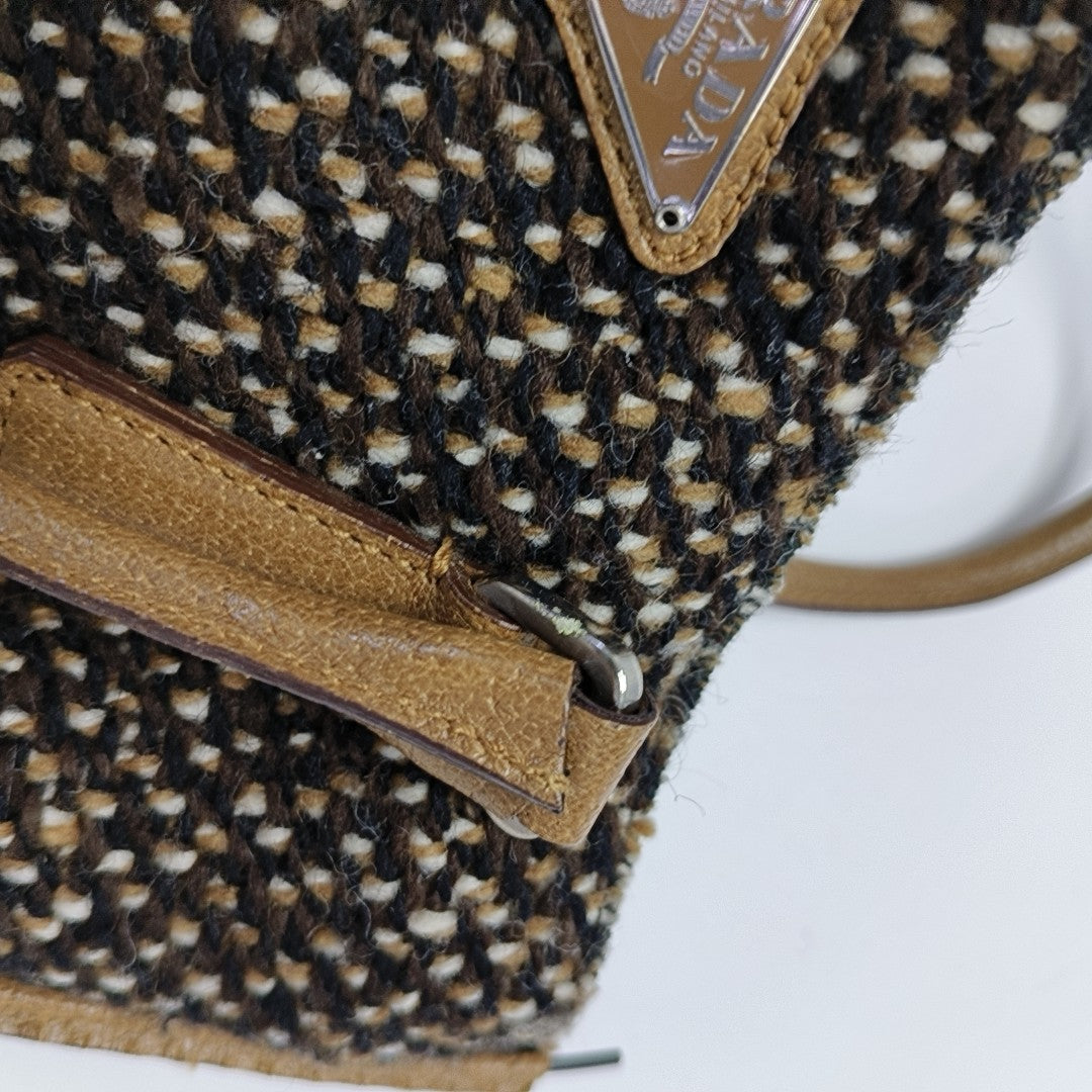Fabric Tote Bag Brown
