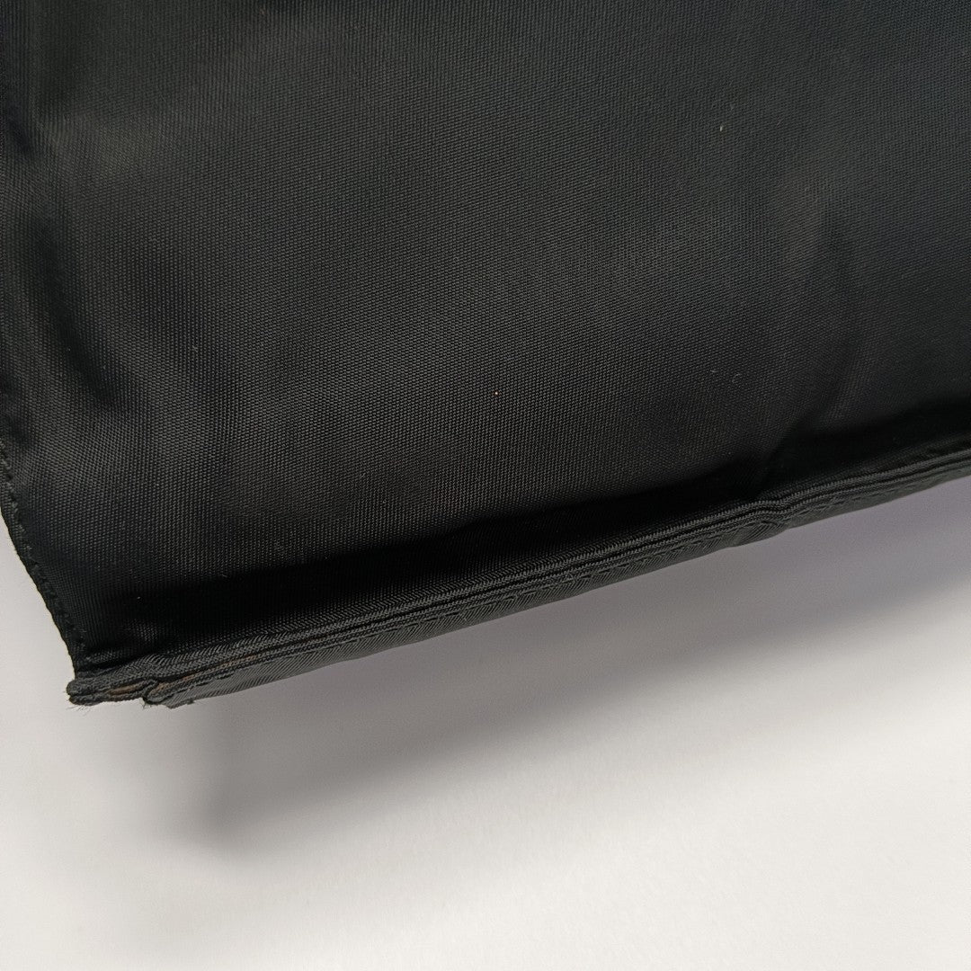 Nylon Top Handle Bag Black